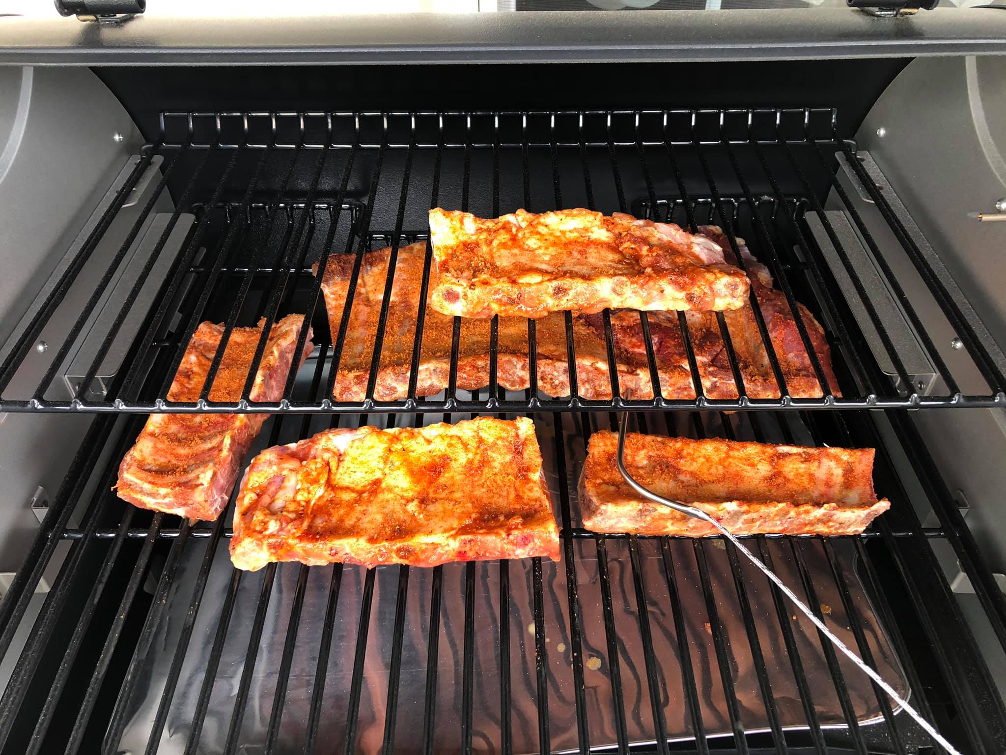Ribs on the grill from Sugar Creek Valley Meats